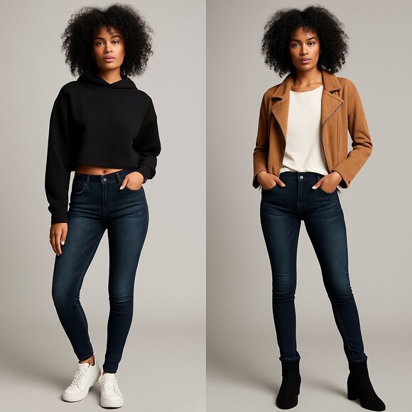 American Eagle Skinny Jeans | Size 4 Long | Viral Fit - Picture 4 of 4